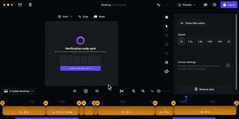 무료 화면 녹화 프로그램 인터페이스 예시 화면