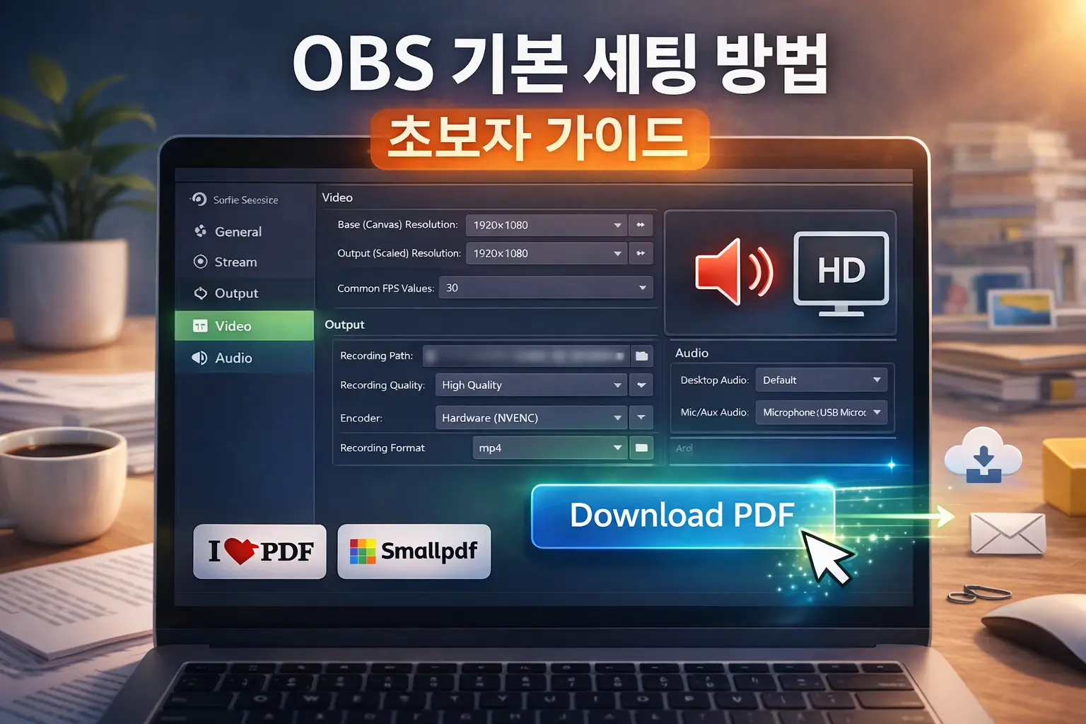 OBS 기본 세팅 방법 – 초보자 가이드