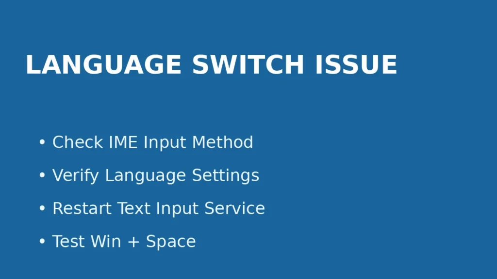 Fix Windows language switch problem by checking IME input method and keyboard language settings