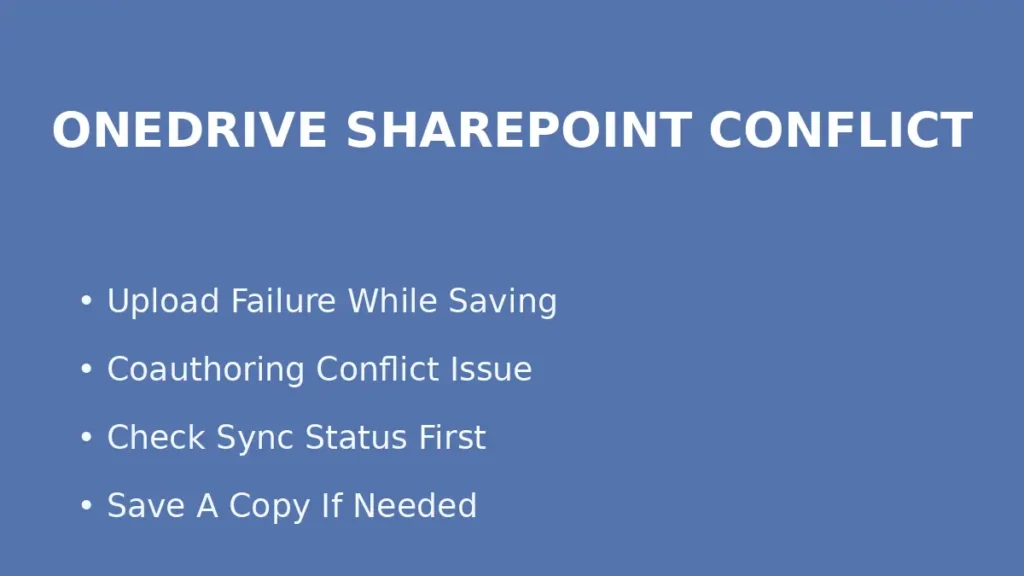 Fix PowerPoint save issues on OneDrive or SharePoint caused by upload failure or coauthoring conflicts